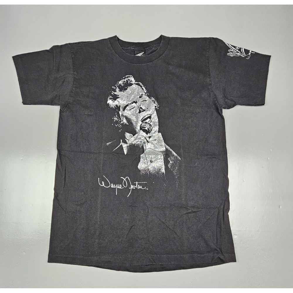 Wayne Newton Diamond Dust Adult T-Shirt Size L. Vintage Black Single Stitch.